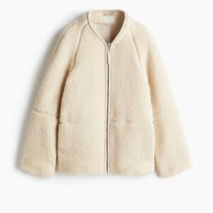 H&M warm faux shearling jacket